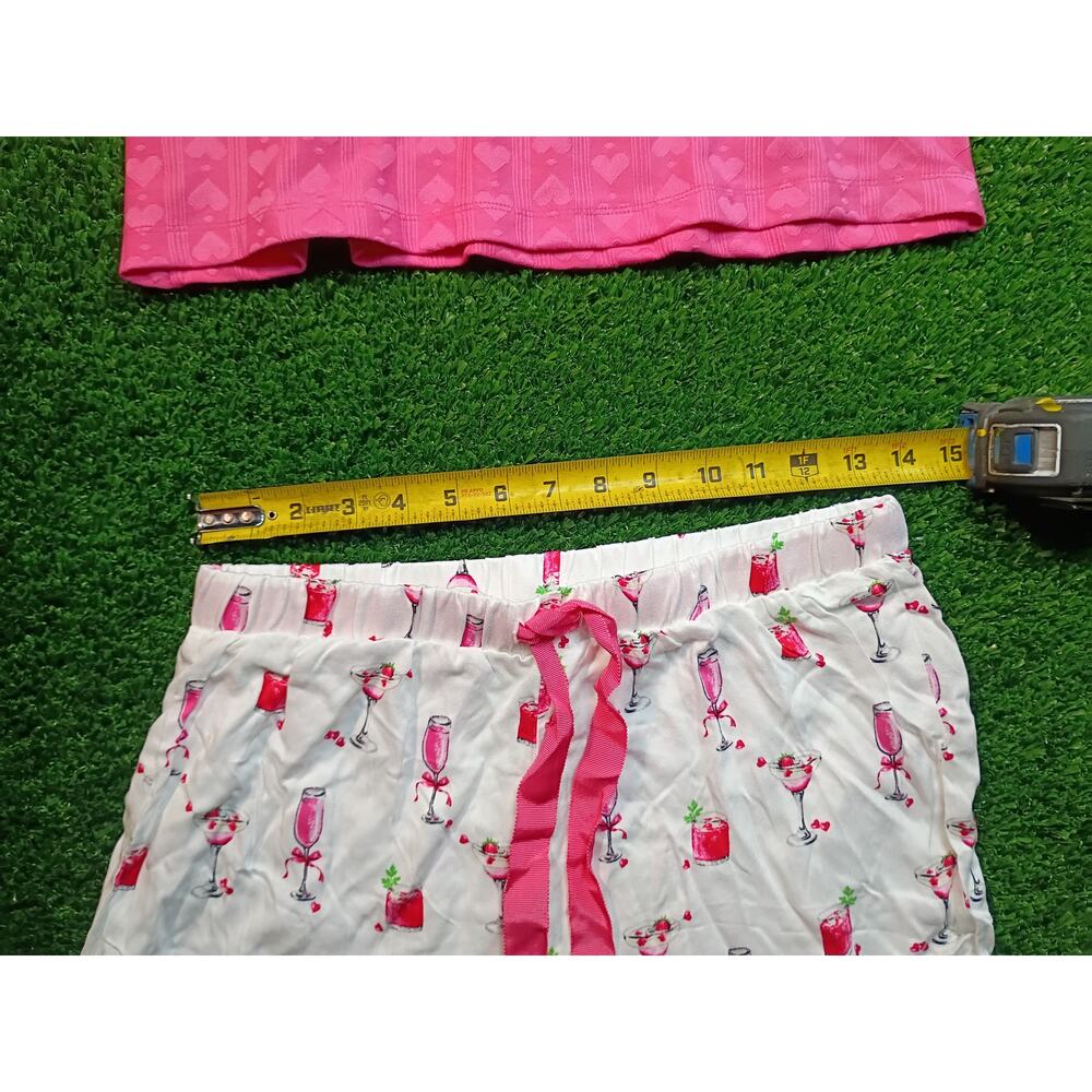 Loft Women's Valentine's Set - Pink Tank & Patterned Pants nwt xs - Picture 4 of 9